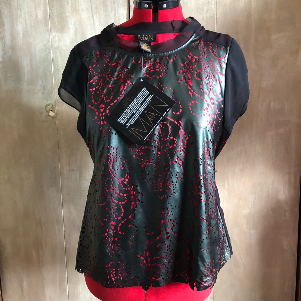 Iman global chic shirt 🖤 NEW